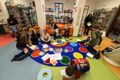 5.B v knihovně říjen 2025